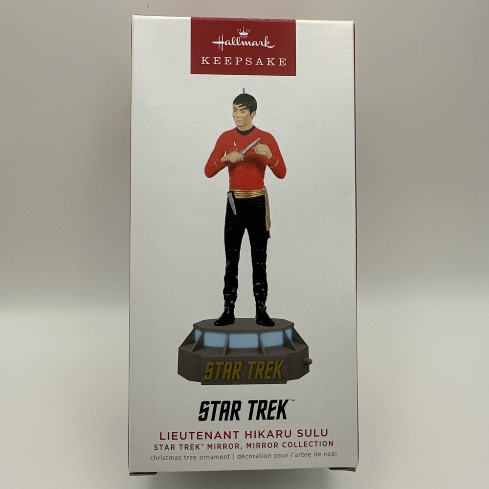 2022 Hallmark Lieutenant Hikaru Sulu Star Trek Mirror Mirror Ornament Collection
